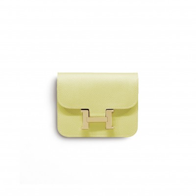 HERMES MASRER CONSTANCE SLIM WALLET EPSOM H082060CCC9(12.4*10.2*3cm)